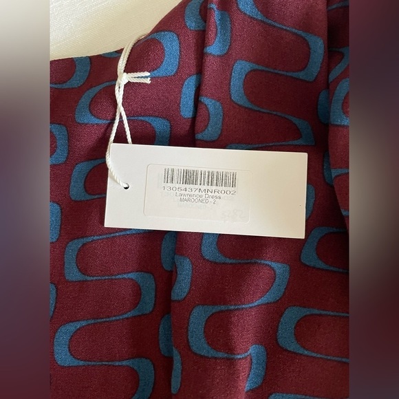 NWT Reformation Lawrence One Shoulder Midi Dress in Marooned, Size 2 - Picture 6 of 7